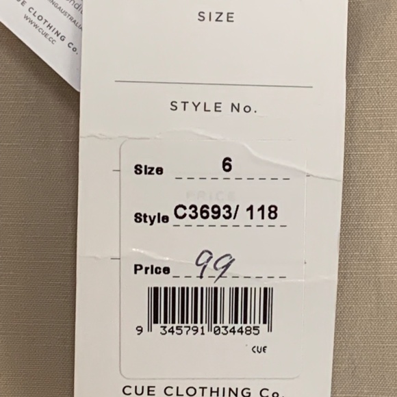 Bnwt Linen Sleeveless Blouse By Cue - Picture 8 of 9